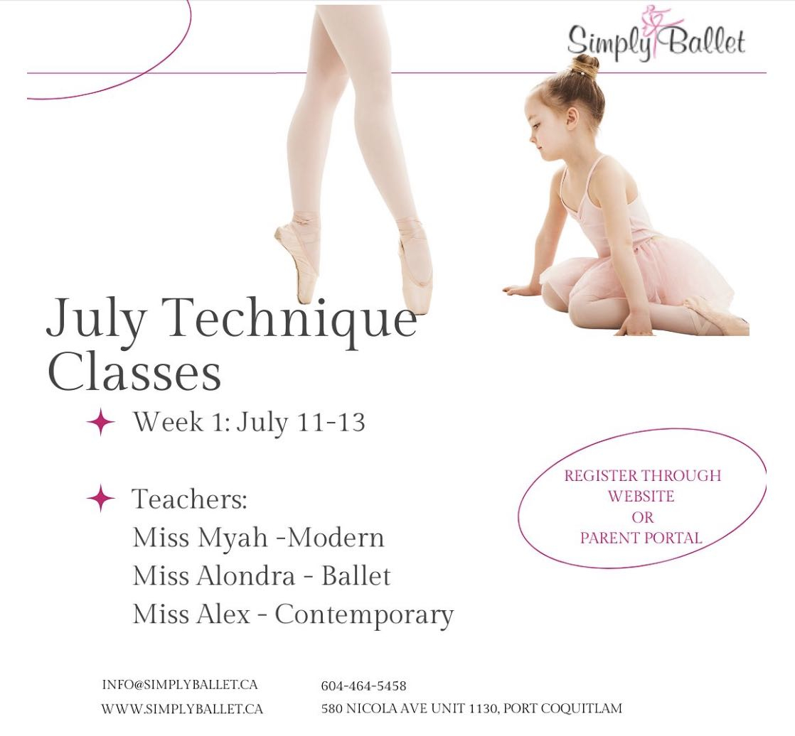 Exciting Technique Classes: Learn Dance Techniques in Port Coquitlam - July 11th
