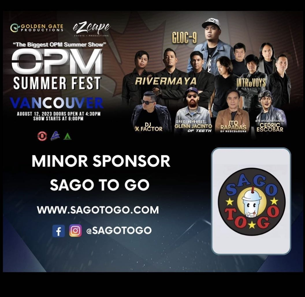 OPM SUMMER FEST Concert - Sensational Filipino Bands in Vancouver | August 12