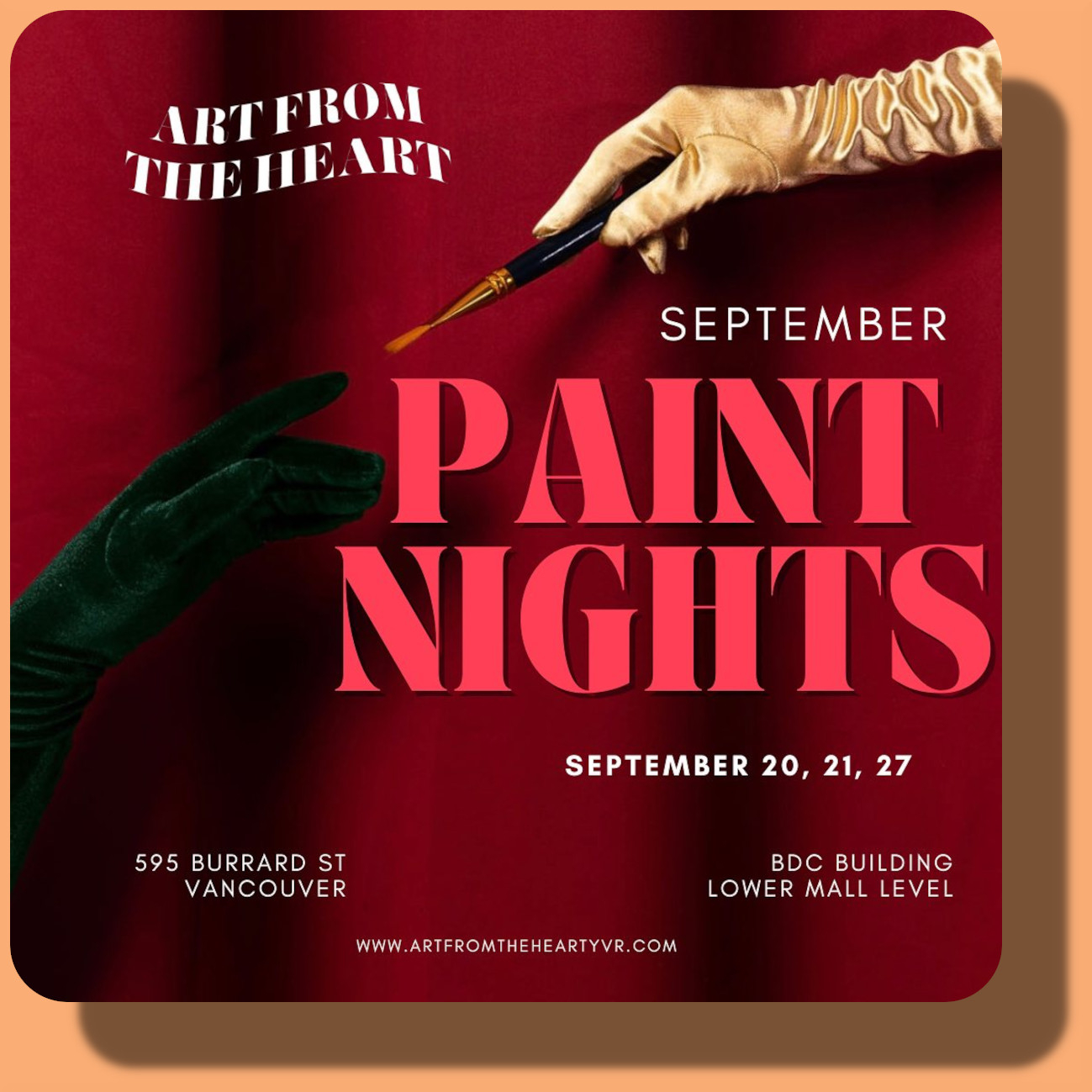 September Paint Nights in Vancouver - 595 Burrard Street