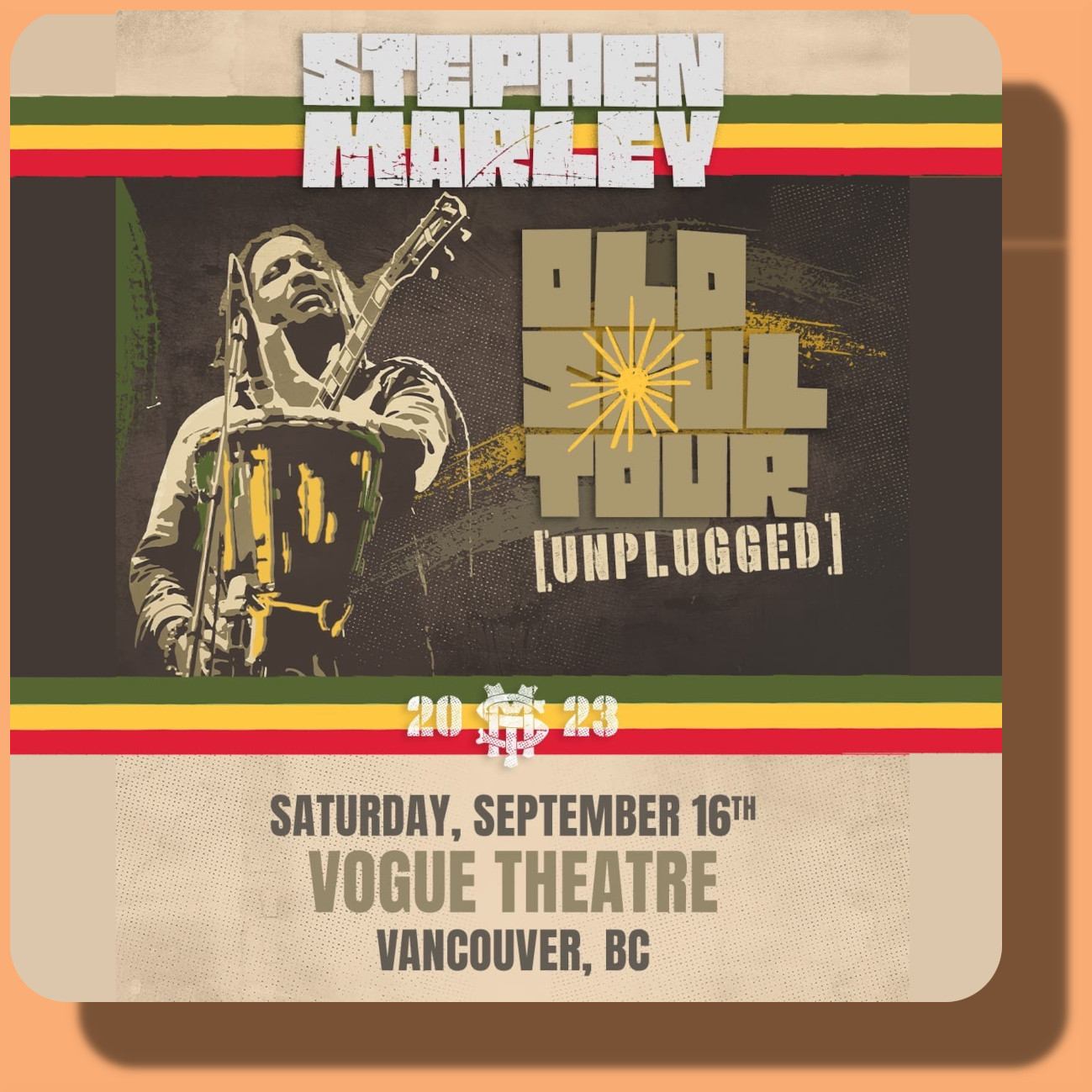 Stephen Marley Live at Vogue Theatre - Vancouver, Sep 16, 2023