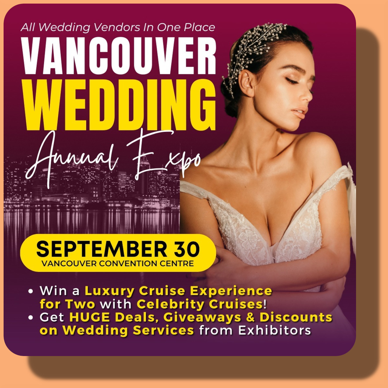 𝐕𝐚𝐧𝐜𝐨𝐮𝐯𝐞𝐫 𝐖𝐞𝐝𝐝𝐢𝐧𝐠 𝐄𝐱𝐩𝐨 - September 30, Vancouver Convention Centre