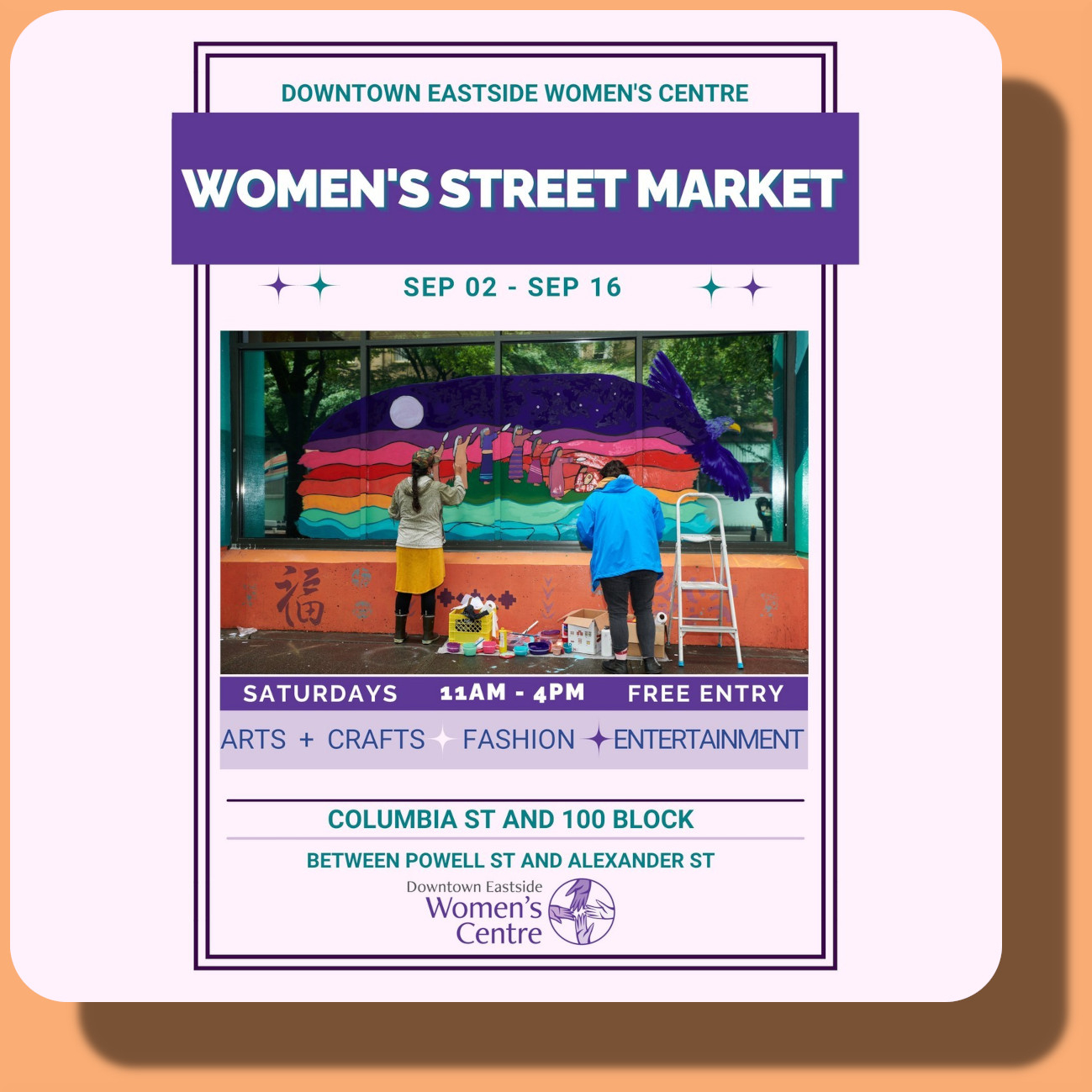 Vancouver Women's Street Market: Sep 2, 9, 16, Columbia St.