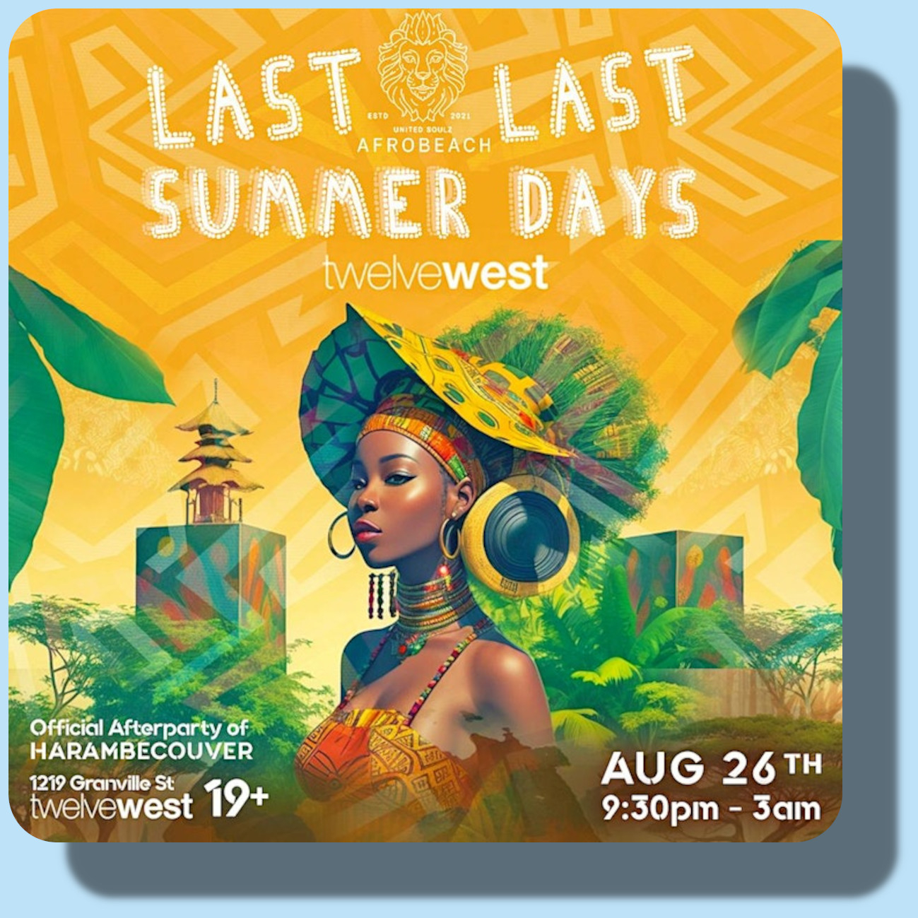 Last Summer Days: Afrobeats vs Hiphop | Vancouver | Aug 26, 2023