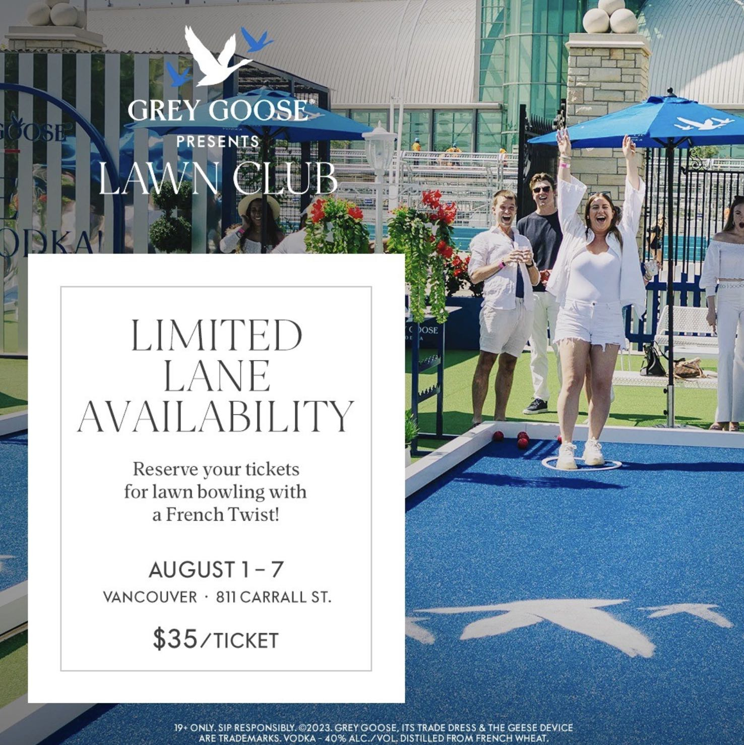 Grey Goose Lawn Club: Lawn Bowling Event in Vancouver | August 1-7