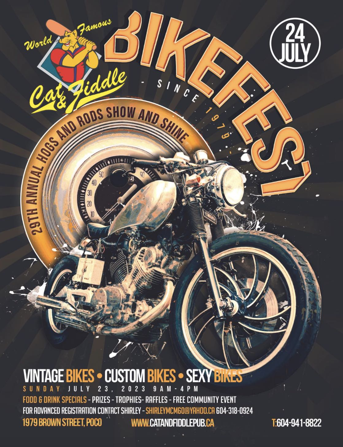 Hogs and Rods Car Show: Vintage Bikes, Custom Rides | Port Coquitlam 2023