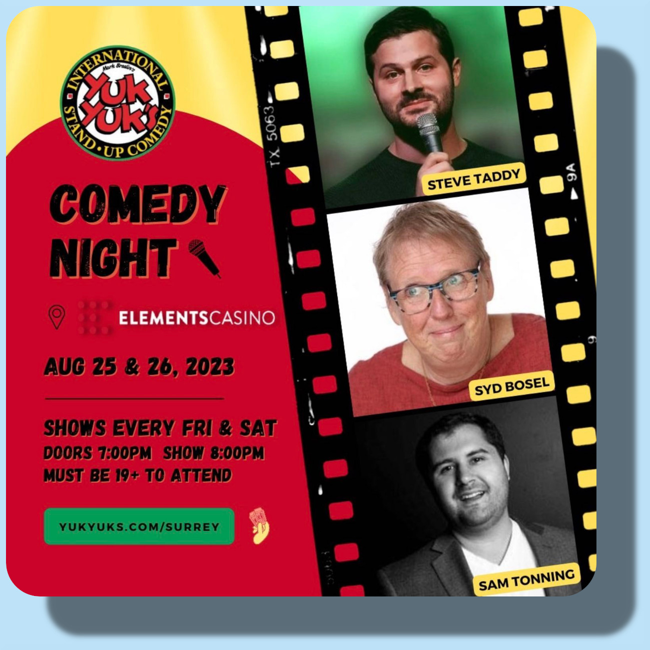 Upcoming Comedy Night at Elements Casino Surrey - August 25-26