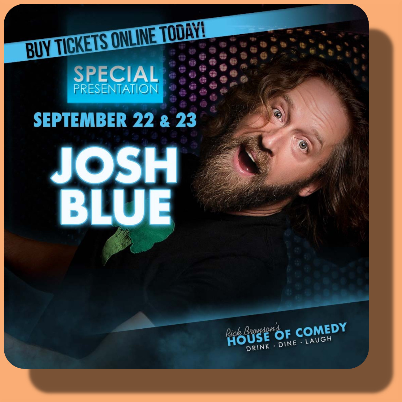 Josh Blue Live - September 22nd, 23rd, House of Comedy, New Westminster