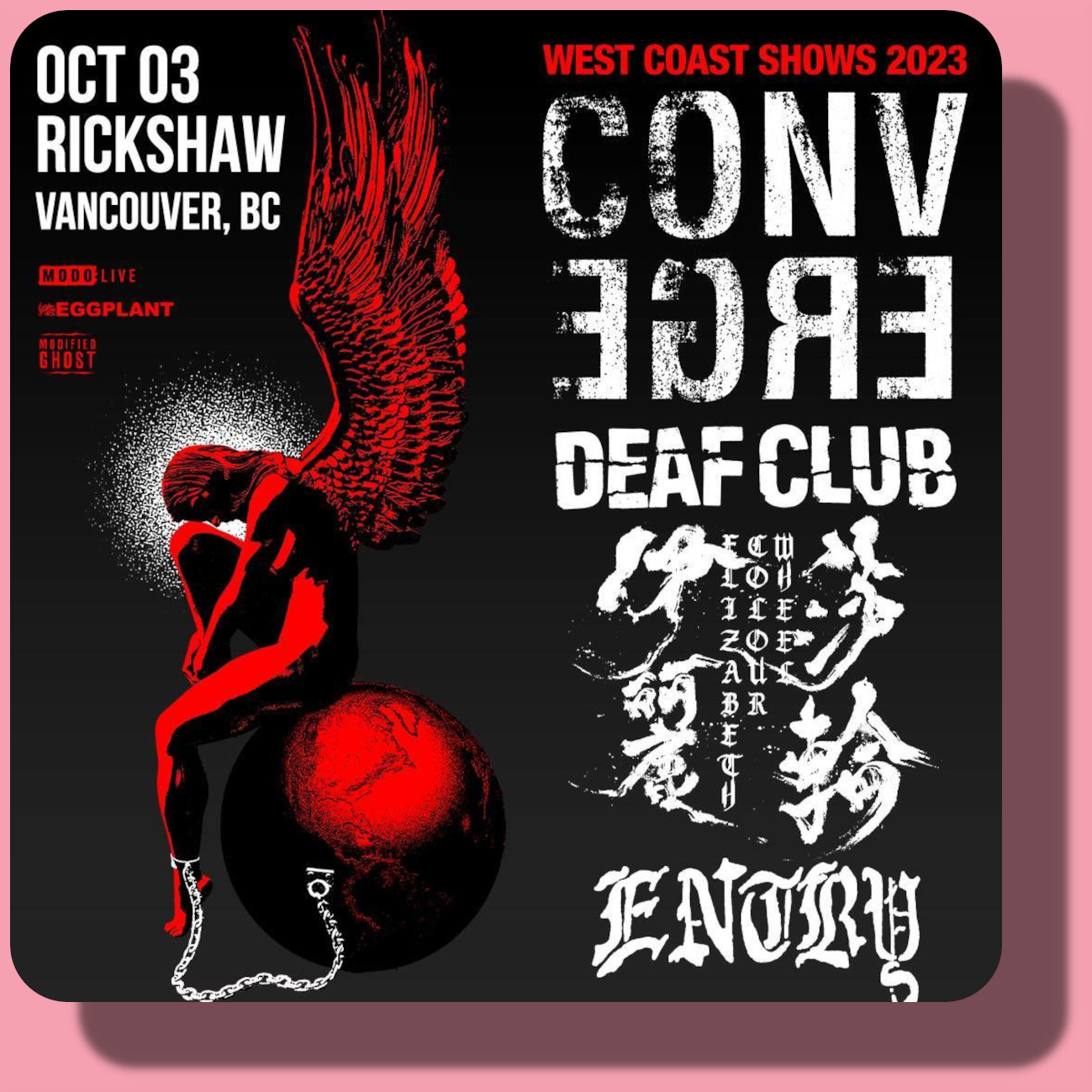 Converge Live at Rickshaw Theatre | October 3, 2023 | Vancouver Metalcore