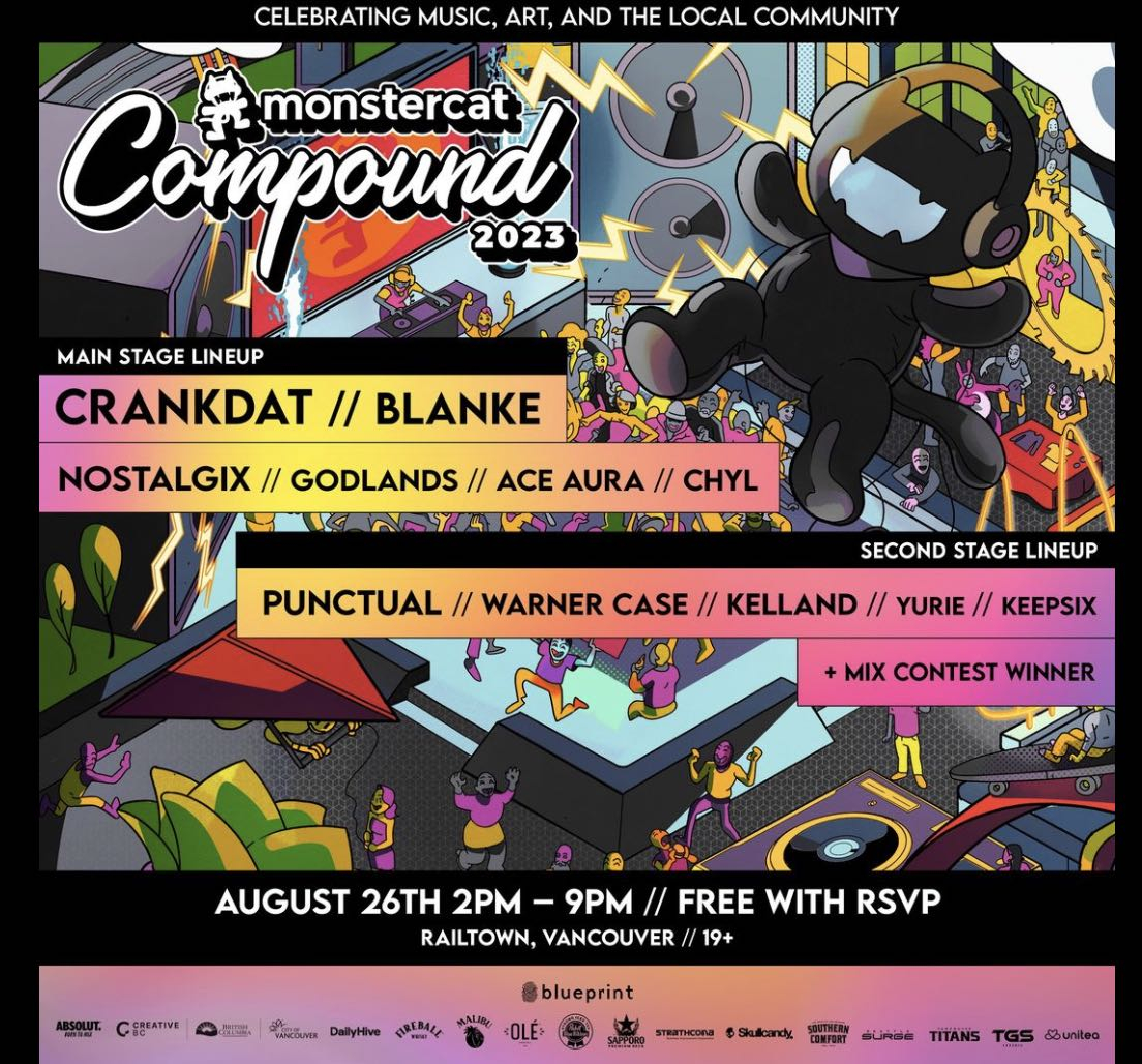 Monstercat Compound 2023: Block Party in Vancouver on August 26th